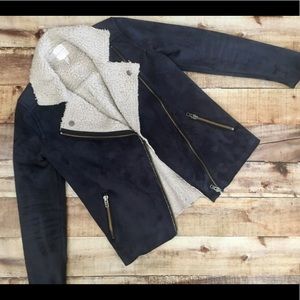 LEITH Oversized Moto Jacket